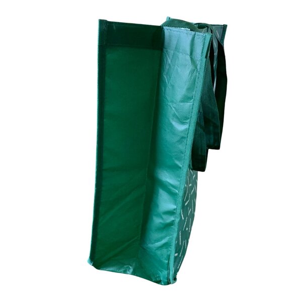 lululemon Green and White Reusable Shopping Bag/Tote  Large - Picture 5 of 9